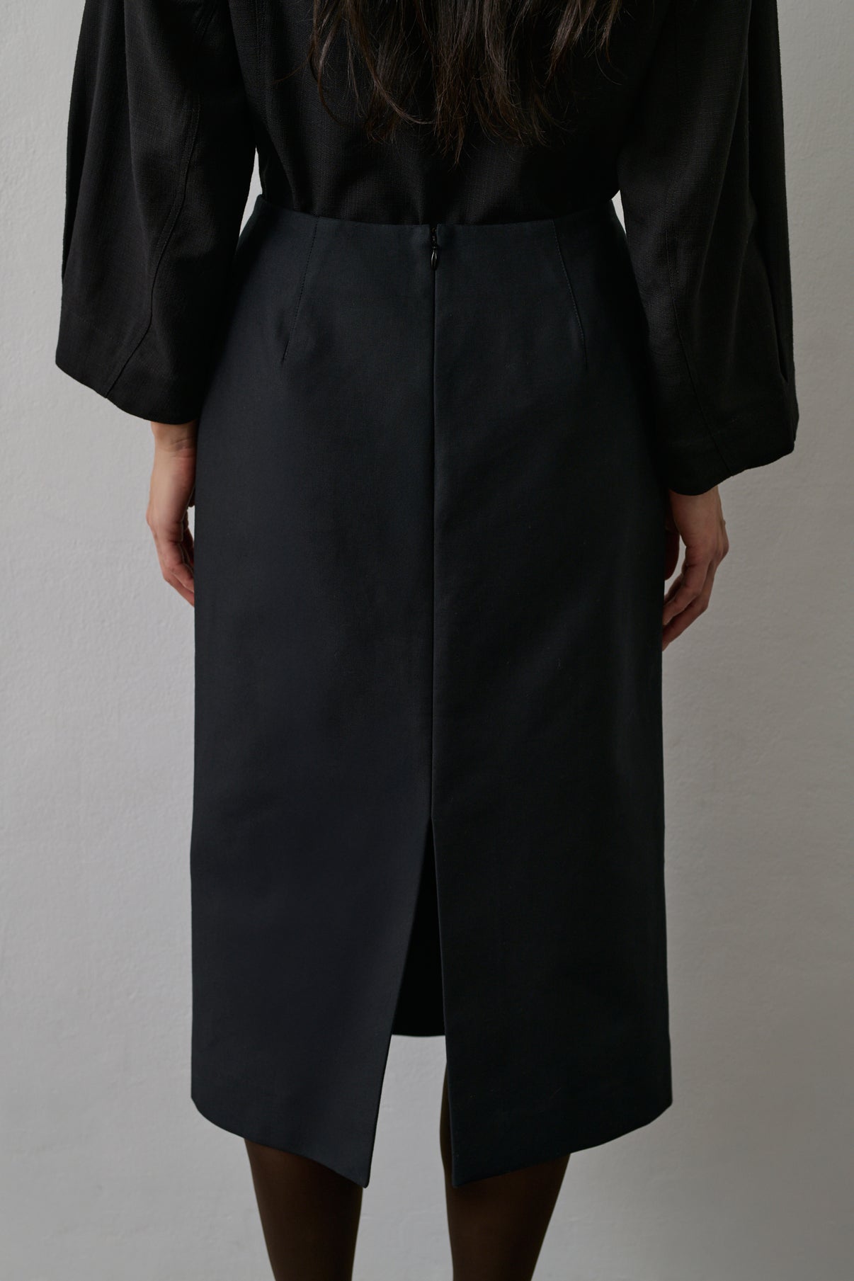 Jupe Flavia - Noir - Coton - Femme vue 3