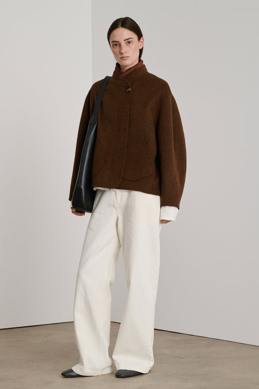 Manteau Windsor - Roux Chiné - Laine - Femme