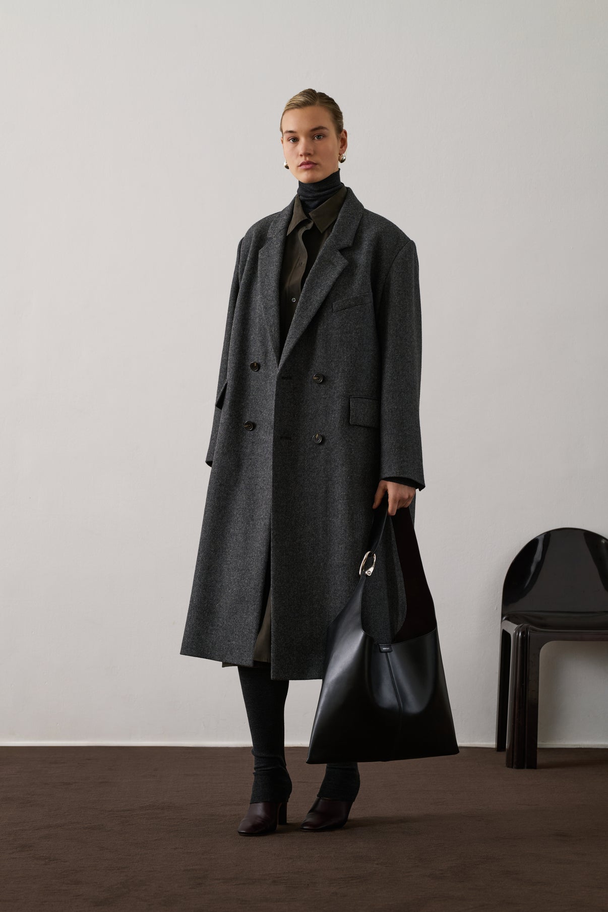 Manteau Coligny - Gris - Laine - Femme vue 8