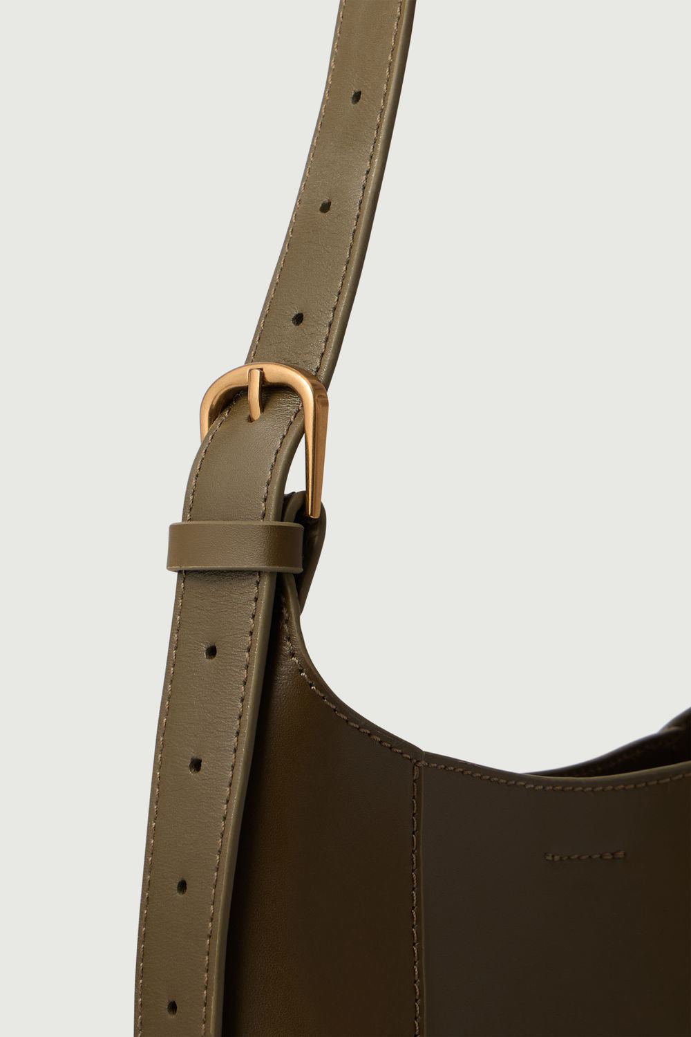 Sac Uma Mini - Kaki - Cuir - Femme vue 3